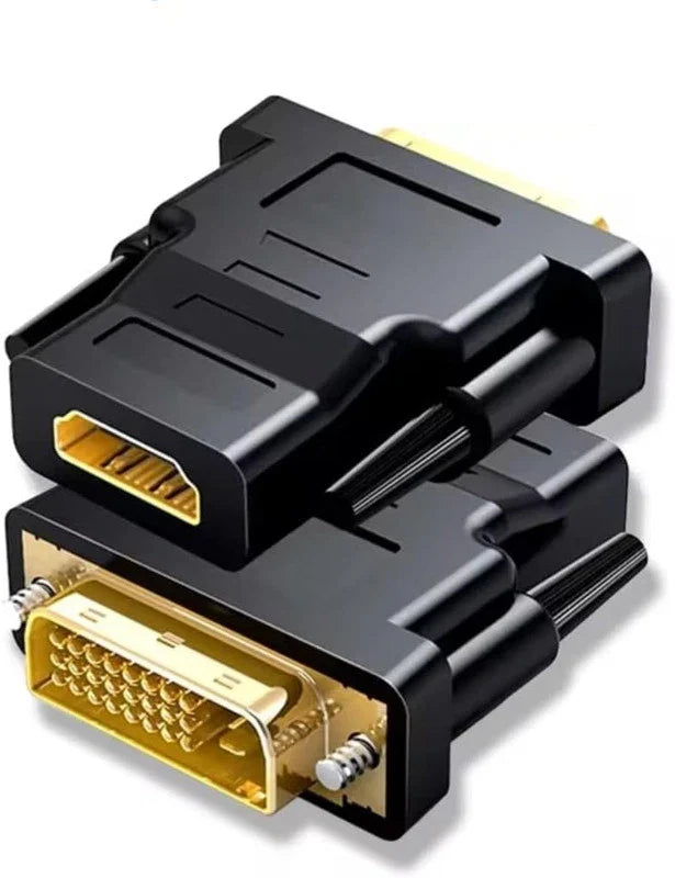 DVI-D 24+1 Male to HDMI Female Adapter Converter for Laptop, PC, HDTV