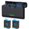USB Battery Charger For GoPro HERO 10, HERO10 Black, HERO10 Black Bones Action Camera - Triple Battery Charger
