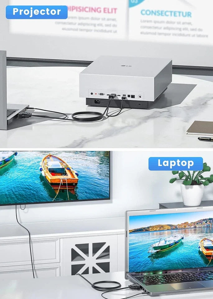 VGA to HDMI Adapter with 3.5mm Audio Jack – 1080p Converter for PC, Laptop, HDTV