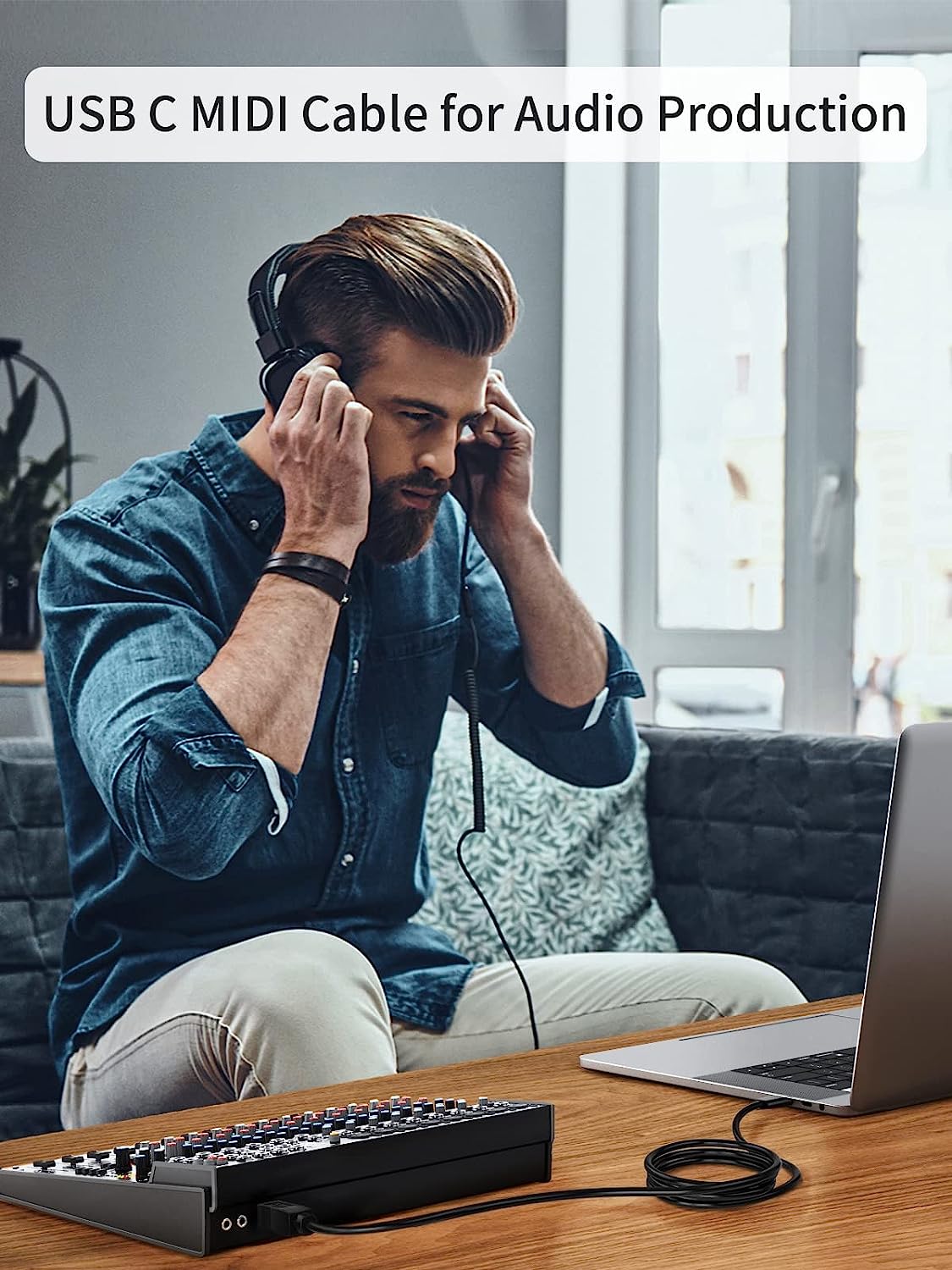 USB-C To Printer Cable For Brother 2170, 2170W Printer