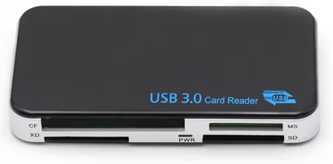 7-in-1 USB SD Card Reader – USB 3.0 to SD, Micro SD, CF, XD, M2, Memory Stick Pro Duo – Compatible with Sony, Canon, Nikon, GoPro & More