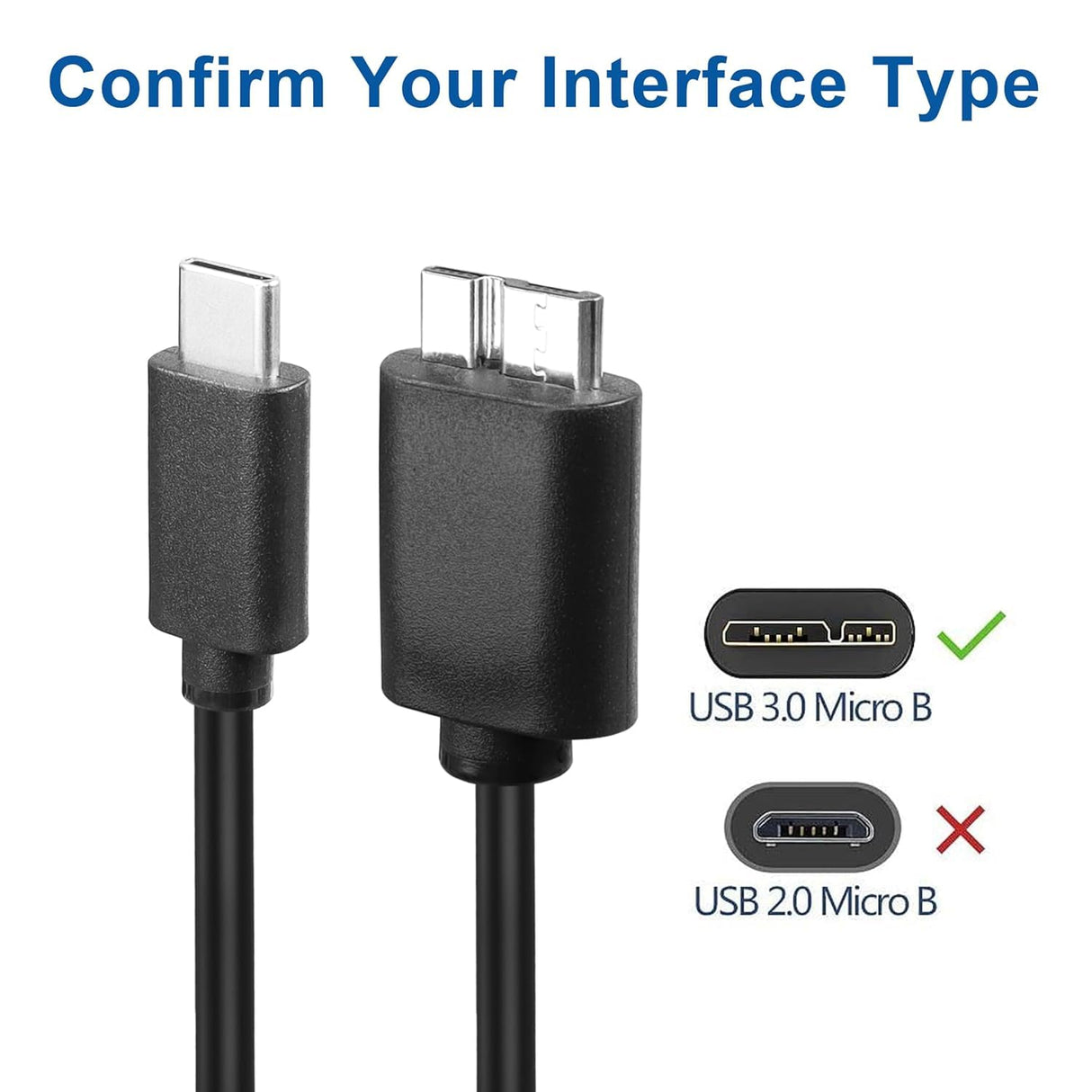 Type-C to Micro-B USB Cable – High-Speed Charging & Data Transfer
