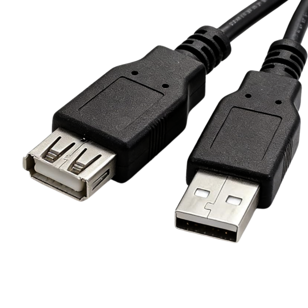 USB 2.0 Extension Cable – Compatible with Computers, Laptops, Printers, Keyboards, Mice & External Devices - 2M