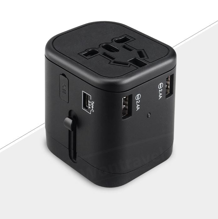 Multi USB Ports International Travel Adapter For UK, AUS, USA And EURO