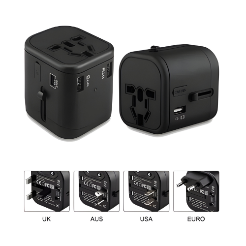 Multi USB Ports International Travel Adapter For UK, AUS, USA And EURO