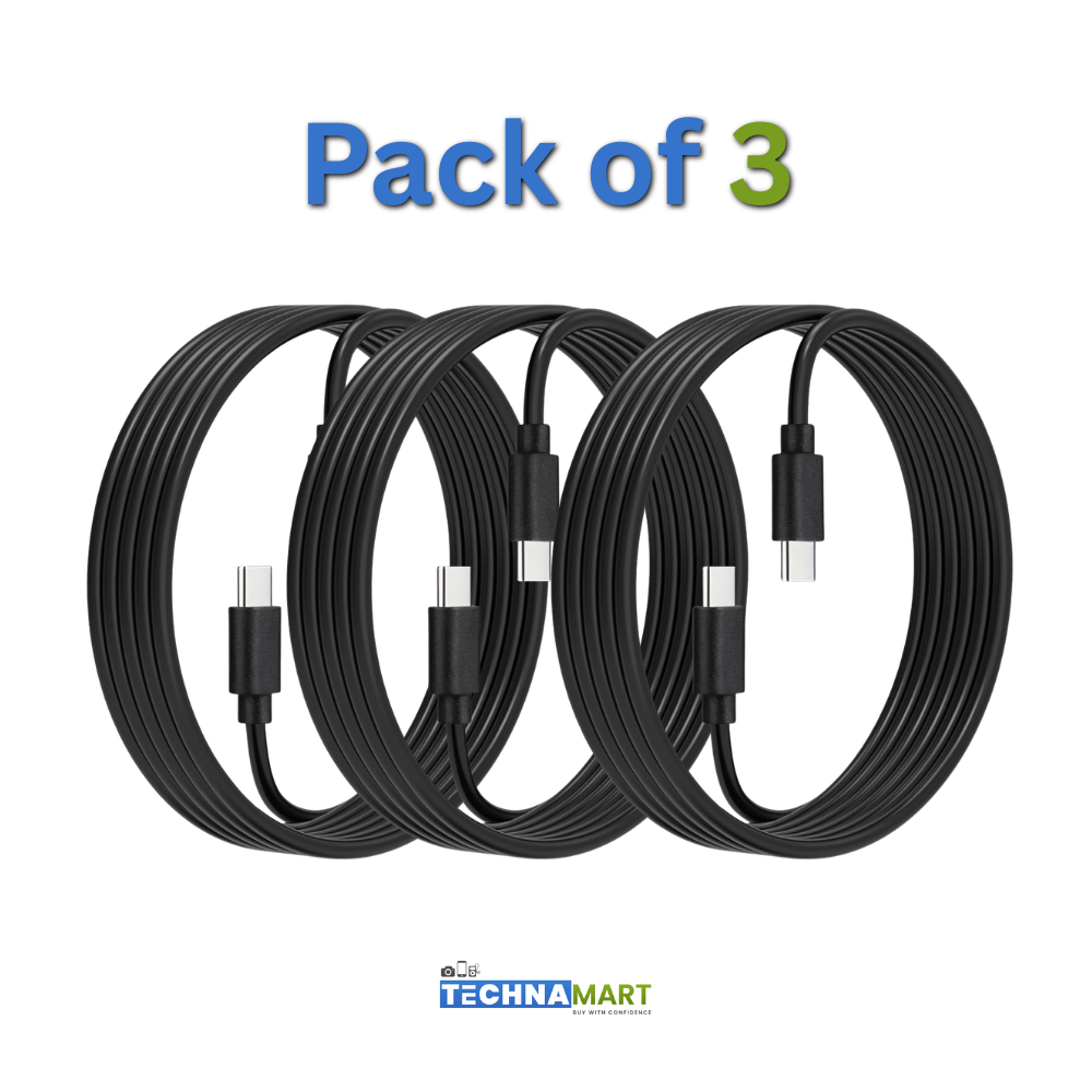 Buy 2 Get 1 FREE – Premium Type-C to Type-C Fast Charging Cable (3-Pack Bundle)
