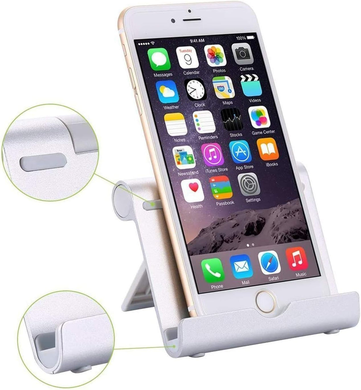 Multi-Angle Portable Stand for Tablets, iPad, E-readers and Smartphones