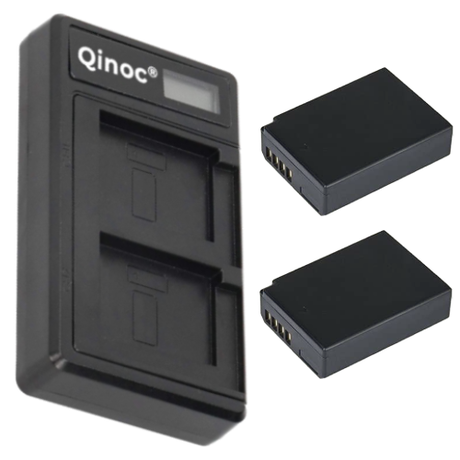 Dual Battery USB Charger For Canon EOS Kiss X80 Digital Camera