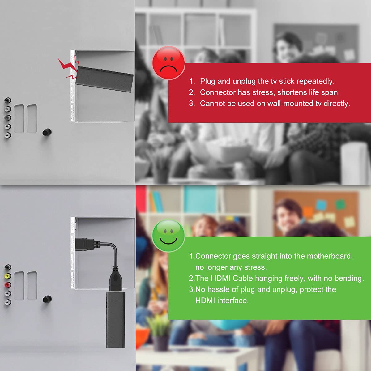HDMI Extension Cable For Google Chromecast