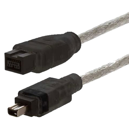 Firewire Cable For Sony DCR-TRV265, DCR-TRV265E Handycam Camcorder - 4 To 9 Pin ILINK / DV / IEEE 1394