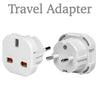 UK To Vietnam Travel Adapter - Converts UK Plug to 2 pin Round Plug