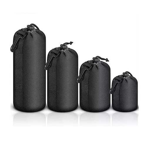Protective Neoprene Lens Pouch For Sigma lens - 4 Size Multi Pack S, M, L And XL - With Hook and Belt Loop