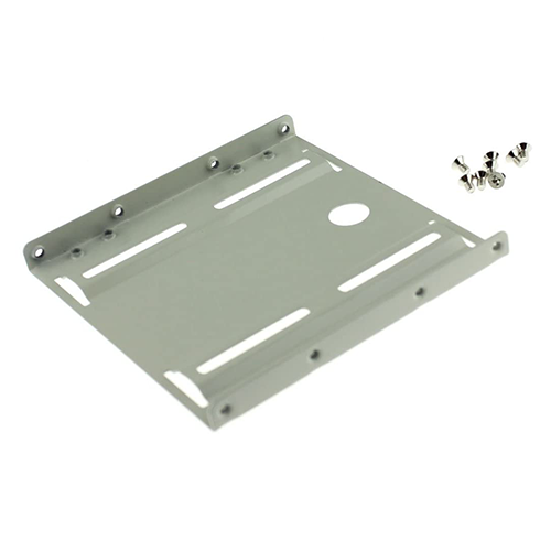 Hard Drive Mounting Bracket For PC SSD / HDD - Color: Silver Size : 2.5" to 3.5"