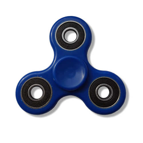 Hand Tri Fidget Spinner - Anti Stress And Axiety Toy - Blue