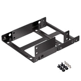 Metal Dual 2.5" To 3.5" Hard Drive Bay Mounting Bracket For HDD / SSD