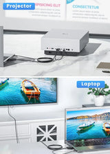 VGA to HDMI Adapter with 3.5mm Audio Jack – 1080p Converter for PC, Laptop, HDTV