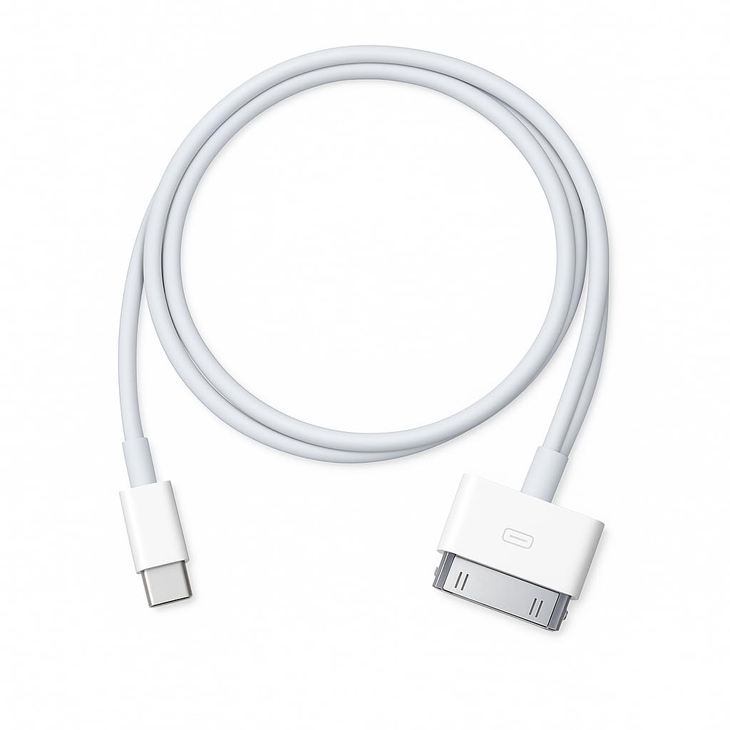 USB C to 30 Pin Cable for Apple iPod (All Generations)