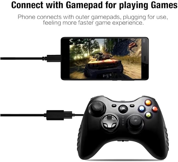 USB C to USB 3.2 Adapter – OTG Cable (10Gbps) for Laptop, Tables, PC & More