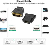 DVI-D 24+1 Male to HDMI Female Adapter Converter for Laptop, PC, HDTV