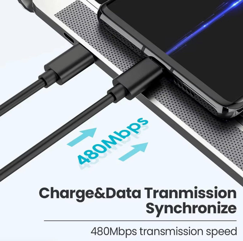 USB-C to Micro USB Cable – Universal Charging Cable for Devices & Accessories