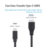 Type-C to Micro-B USB Cable – High-Speed Charging & Data Transfer