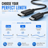 USB Type-C to Micro USB Cable for Speakers, MP3 Players & Headphones