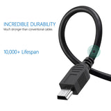 Mini USB Charging & Data Cable – Works with Cameras, MP3 Players, GPS Units, and Other Gadgets