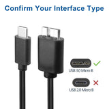 Type-C to Micro-B USB Cable – High-Speed Charging & Data Transfer