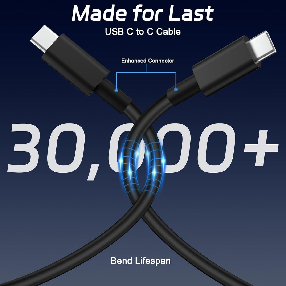 USB Type-C to Type-C Cable – 5Gbps High-Speed Data Transfer & Fast Charging