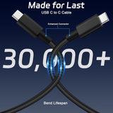 USB Type-C to Type-C Cable – 5Gbps High-Speed Data Transfer & Fast Charging