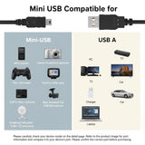 Mini USB Charging & Data Cable – Works with Cameras, MP3 Players, GPS Units, and Other Gadgets