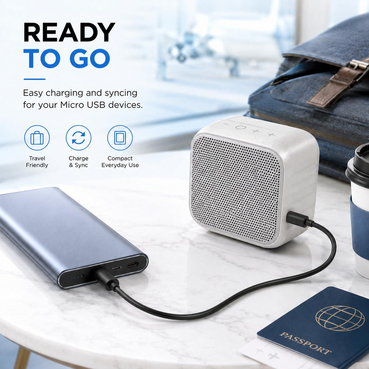 USB Type-C to Micro USB Cable for Speakers, MP3 Players & Headphones