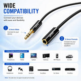 3.5mm AUX Stereo Extension Cable Male to Female for Headphones, Earphones, PC & TV