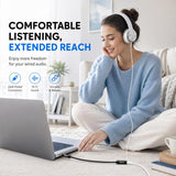 3.5mm AUX Stereo Extension Cable Male to Female for Headphones, Earphones, PC & TV