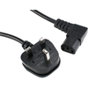C13 Mains Angled Power Cable - (13A) Kettle Cable With UK Plug For TV, Printer And PC
