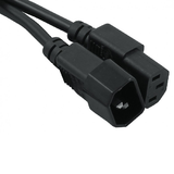 IEC C14 Male - IEC C13 Female Power (13A) Extension/Jumper Lead