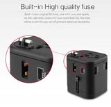 Multi Port International Travel Adapter + Type-C Cable Bundle – UK, AUS, USA & EU Compatible