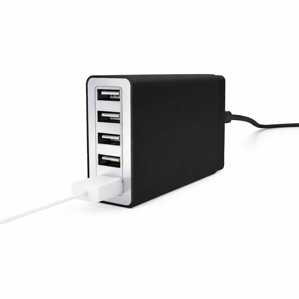 5 Port USB Charging Hub 40W Desktop Charger for Phones, Tablets, Cameras and USB Devices