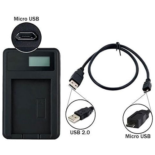 USB Battery Charger For Casio Exilim EX-H15 Digital Camera