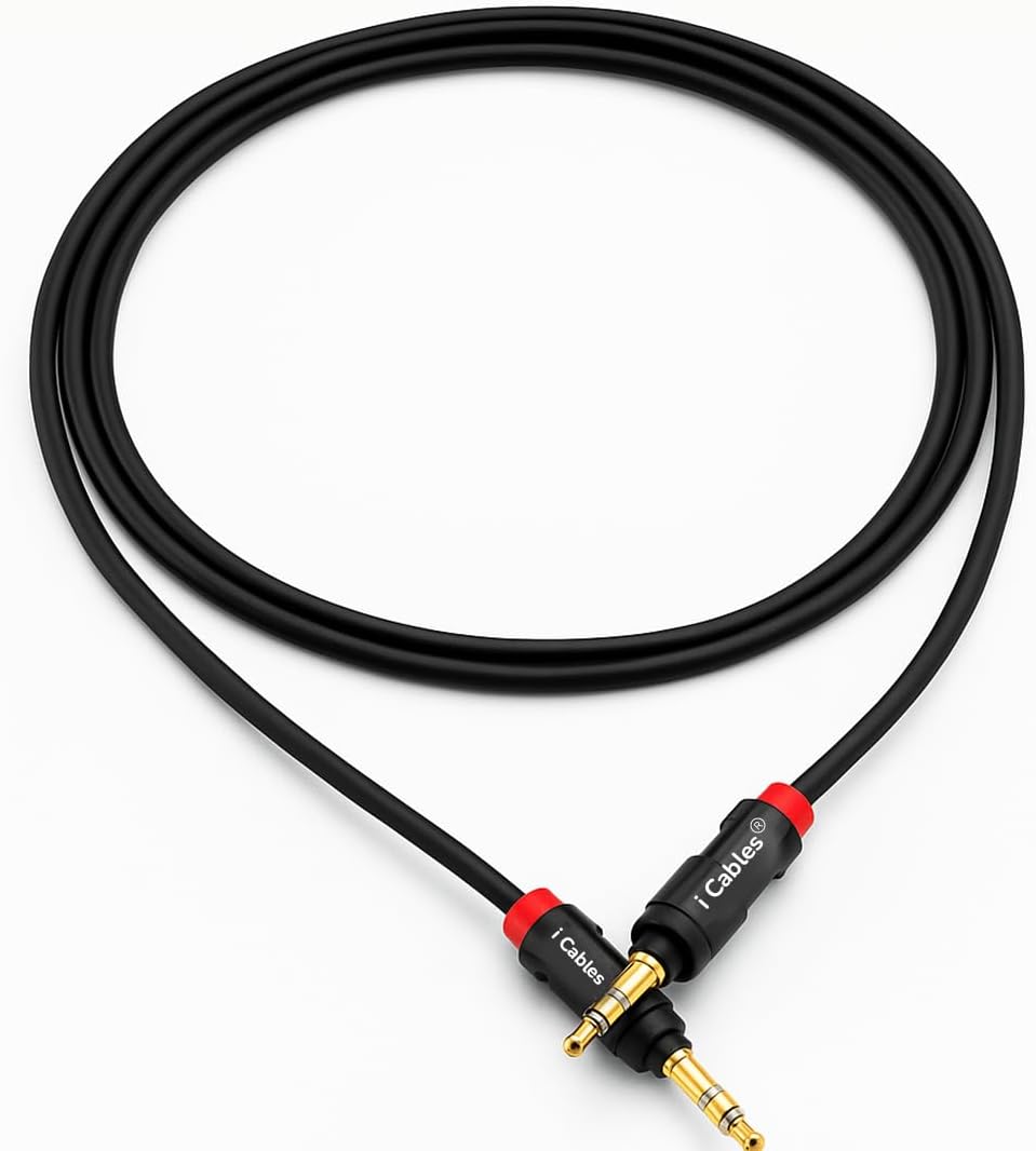 3.5mm Jack to Jack Audio Cable For Smartphones, Ipad, Ipod, Tablets and MP3
