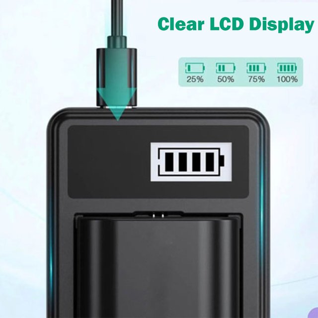 Battery Charger For Panasonic Lumix DC-FZ10002EB Digital Camera