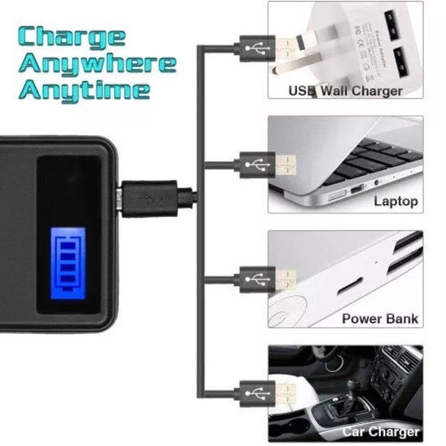 Mains Battery Charger For Panasonic Lumix DC-FZ10002EB Digital Camera