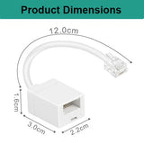RJ11 to BT Adapter Plug Converter – Landline Phone, FAX, Modem Compatible with SKY, Plusnet, TalkTalk