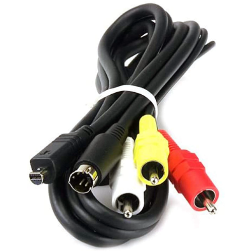TV Cable for Sony DCR-SR82, DCR-SR82C, DCR-SR82E Handycam Camcorder - AV / Audio Video Lead