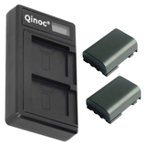 Dual Battery USB Charger For Canon ZR950 Handycam Camcorder