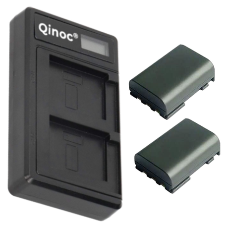 Dual Battery USB Charger For Canon MV800, MV800i Handycam Camcorder