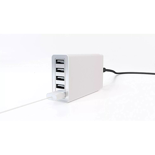 5 Port - Kaizen USB Wall Charger For Apple, Android Phones, Tablets, Desktop And More - Color: White