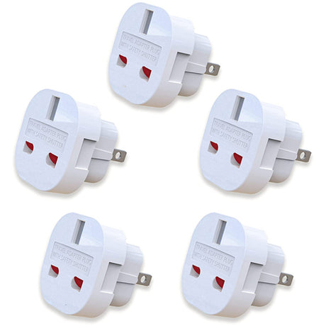 UK To Philippines Travel Adapter - Converts UK Plug To 2 Pin (Flat) Plug