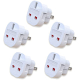 UK To Panama Travel Adapter - Converts UK Plug To 2 Pin (Flat) Plug