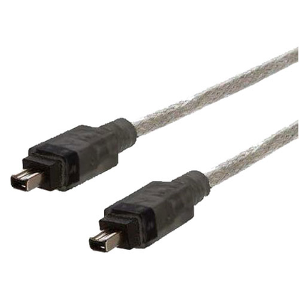Firewire Cable For Canon Elura 20, Elura 20 MC Camcorder - 4 To 4 Pin ILINK / DV / IEEE 1394